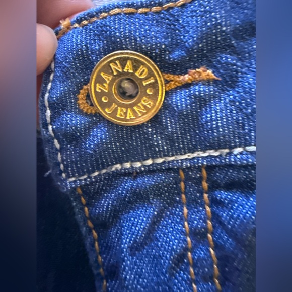 vintage Zana Di  jeans blue cuffed women zipper button size 11 - Picture 13 of 16